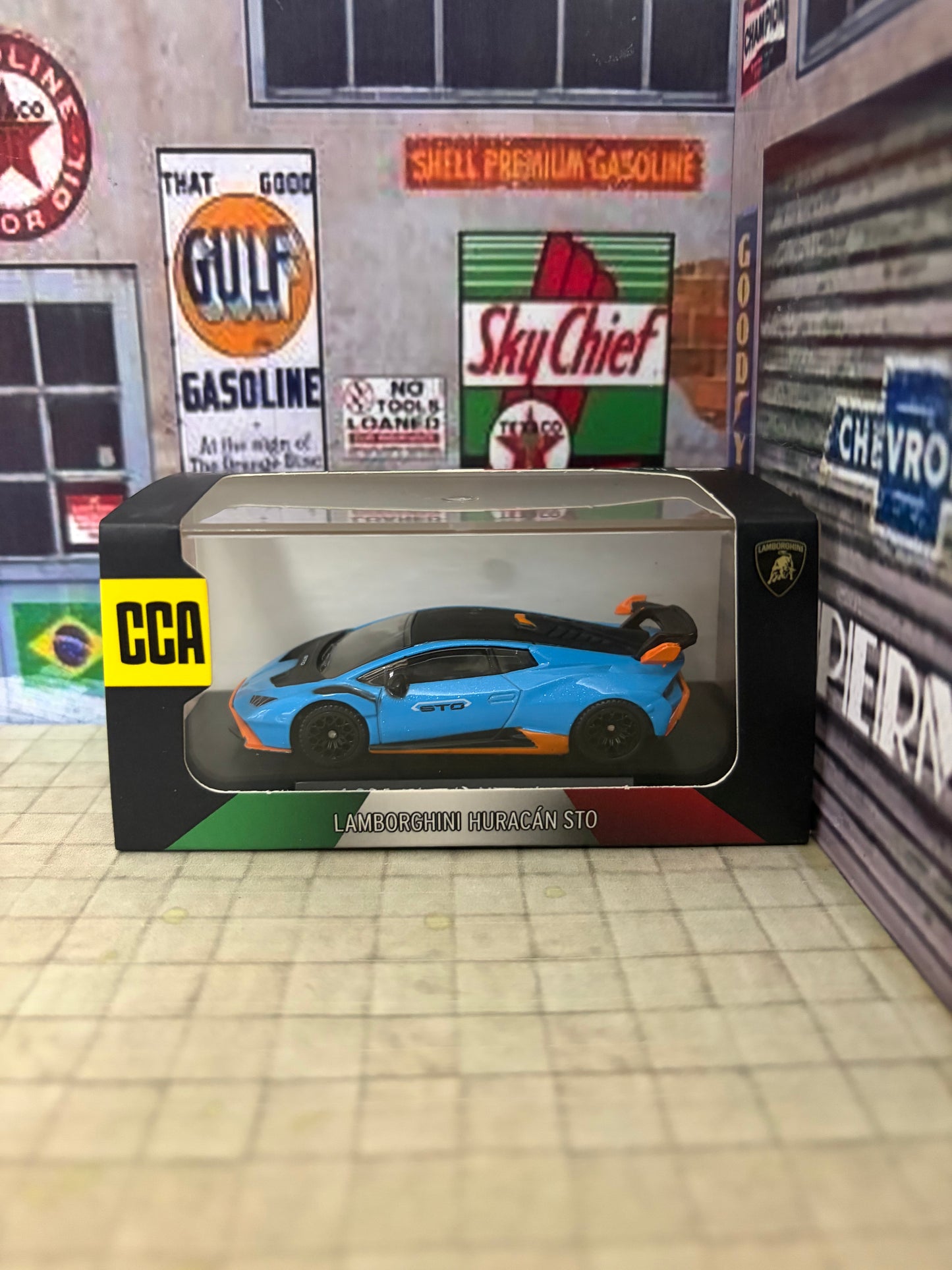 CCA Lamborghini STO 1:64 Scale Diecast (With Acrylic Case)